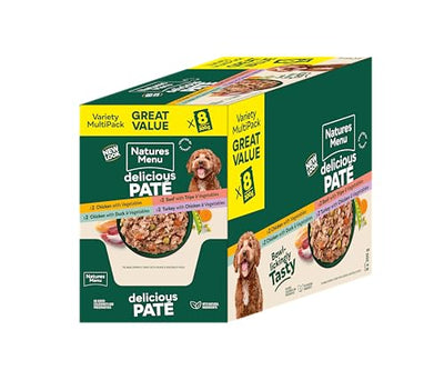 Natures Menu - Wet Dog Food - Pouches for Adult Dogs - Mixed Variety - 8 x 300g 