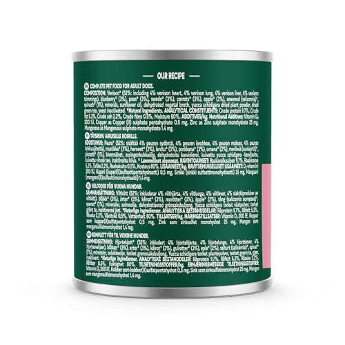 Natures Menu Country Hunter Dog Food Can Wild Venison Can (6 x 600g) 