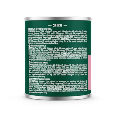 Natures Menu Country Hunter Dog Food Can Wild Venison Can (6 x 600g) 