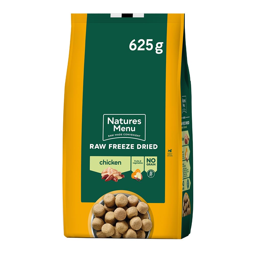 Natures Menu Freeze Dried Complete & Balanced Dog Food Nuggets - Chicken - 625gr 
