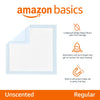 Amazon Basics Dog and Puppy Training Pads, Leakproof, 5-Layer Design with Quick-Dry Surface, Regular, Pack of 50, Blue