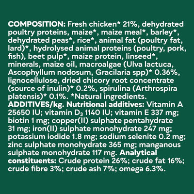 Natures Menu Raw boost Dry Food for Dogs with Fresh Chicken - 3kg 