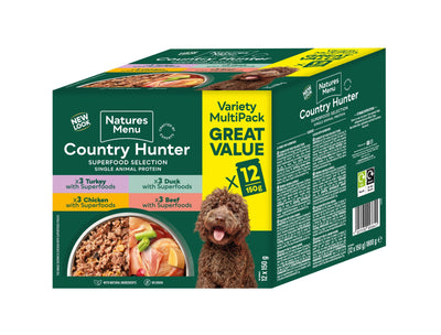 Country Hunter Natures Menu Natures Menu Superfood Selection Pouches for Dogs (12x 150 g) 