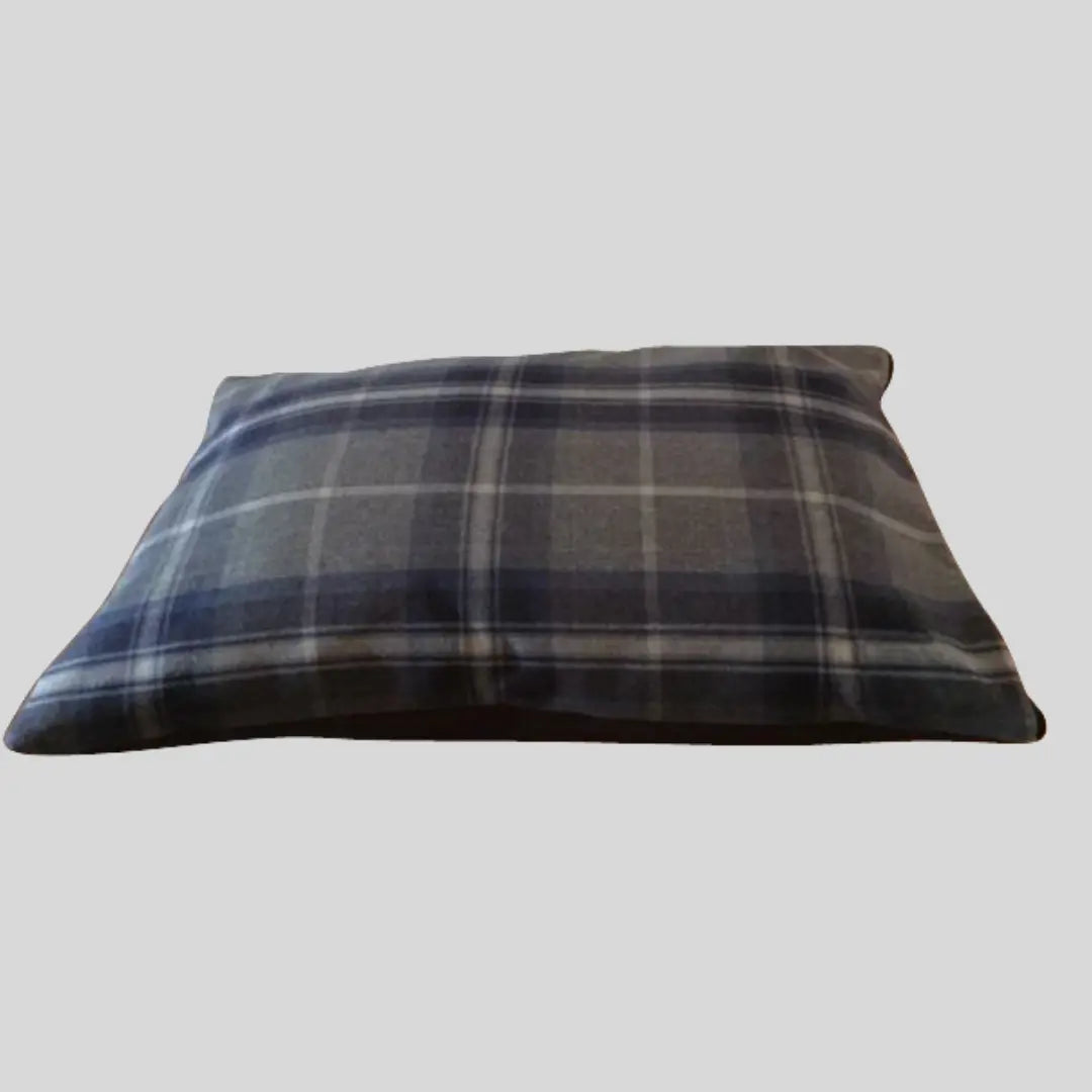 Dog Mattress Check Cushion - Quality Upholstery Fabric Waterproof Base Dog Bed 