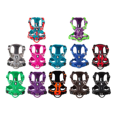 No Pull Reflective Nylon Dog Harness