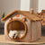 Foldable Dog House Kennel Bed Mat for Small Medium Dogs Cats Winter Warm Cats Bed Nest - Petzenya