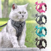 Mesh Nylon Cat Harness | Reflective Puppy/ Kitten Breathable Pet Harness With Lead - Petzenya