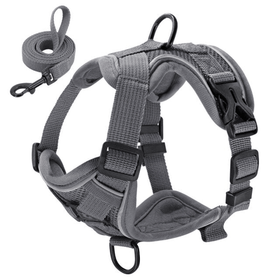 Mesh Nylon Cat Harness | Reflective Puppy/ Kitten Breathable Pet Harness With Lead - Petzenya