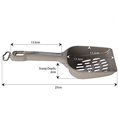 CatCentreⓇ Grey Large Scooper Pet Cat Kitten Dog poop litter food Picker Scoop Shovel - Petzenya