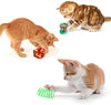 22 Pcs Cat Toys for Indoor Kitten, Interactive Cat Kitten Toys Set, Collapsible Cat Tunnel Feather Wand Ball Spring Mice - Petzenya