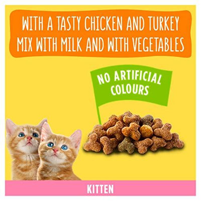 Go-Cat Junior Dry Cat Food Chicken Milk and Veg 2kg Pack of 4 - Petzenya