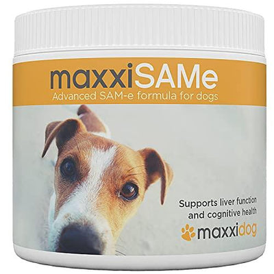 Maxxipaws maxxiSAMe Advanced SAM-e Liver and Cognitive Supplement for Dogs Given with Food - Powder 150g - Petzenya