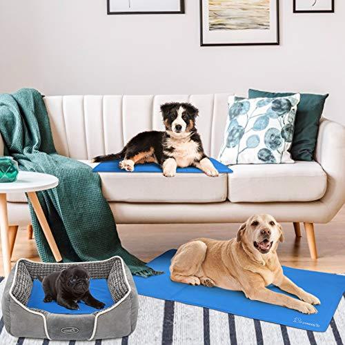 Pecute Dog Cooling Mat Medium 65x50cm, Durable Pet Cool Mat Non-Toxic Gel Self Cooling Pad, Great for Dogs Cats in Hot Summer - Petzenya
