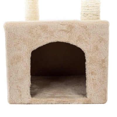 91cm Climbing Tree | Solid Cute Sisal Rope | 36" Plush Cat Tower Tree Beige - Petzenya