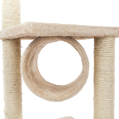 91cm Climbing Tree | Solid Cute Sisal Rope | 36" Plush Cat Tower Tree Beige - Petzenya