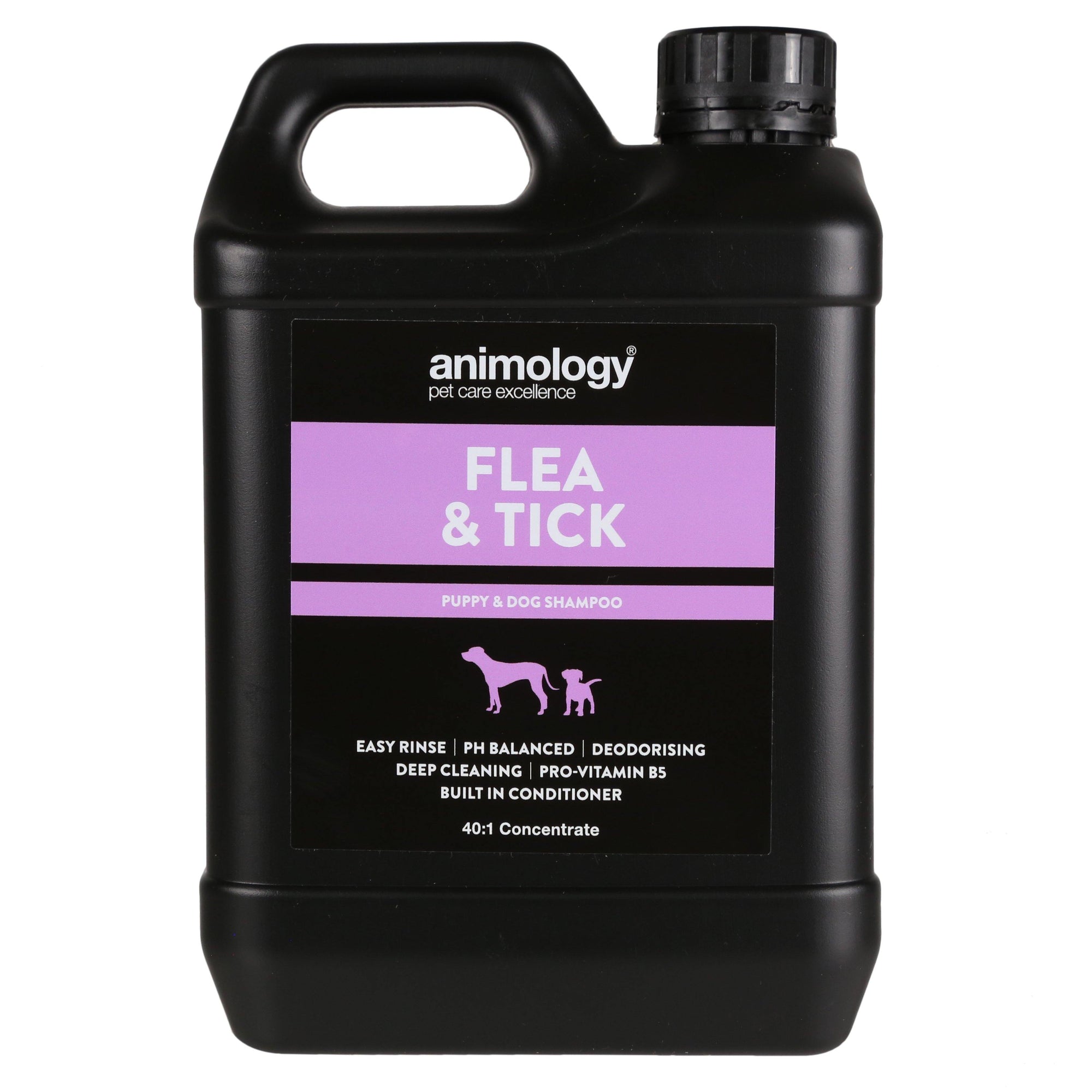 Flea Shampoo for Dogs - Flea & Tick 2.5L - Petzenya