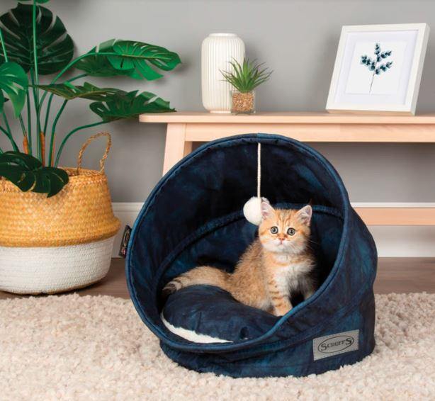 Kensington Cat Bed - Comfy Stylish Bed for Cats - Petzenya