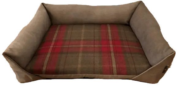 Sofa Pet Bed | Fibre Filled With Poly Bonded Inner Removeable Pad | Non Slip Base 