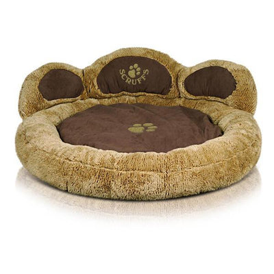 Teddy Bear Cushion Paw Bed for Dog & Cats - Petzenya