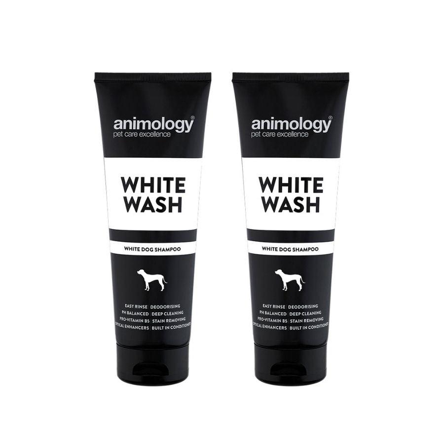 Dog Whitening, Dog Shampoo - Animology White Wash 250ml - Petzenya