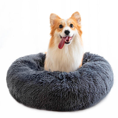 Anxiety Dog Bed | Donut Dog Bed For Dogs & Cats | Orthopaedic Pet Bed Small Medium Pets - Petzenya