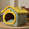 Foldable Dog House Kennel Bed Mat for Small Medium Dogs Cats Winter Warm Cats Bed Nest - Petzenya
