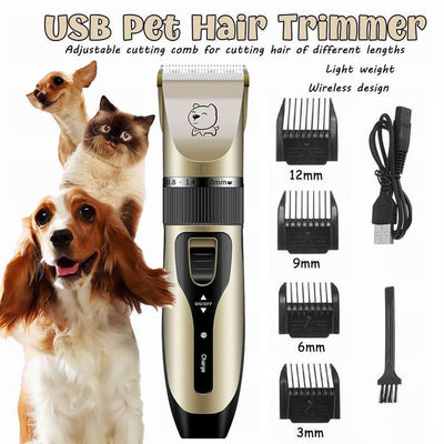 Pet Grooming Rechargeable Hair Trimmer - Petzenya