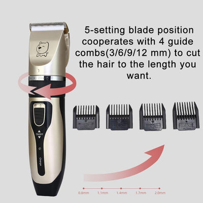 Pet Grooming Rechargeable Hair Trimmer - Petzenya